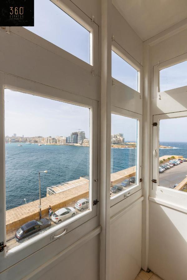 Seafront - Top Location, Top Floor With Wifi & Ac By 360 Estates Valeta Exterior foto