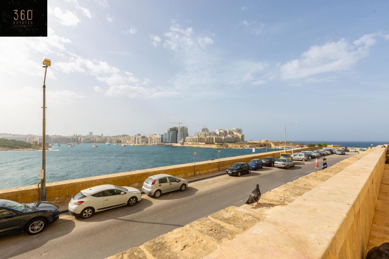 Seafront - Top Location, Top Floor With Wifi & Ac By 360 Estates Valeta Exterior foto